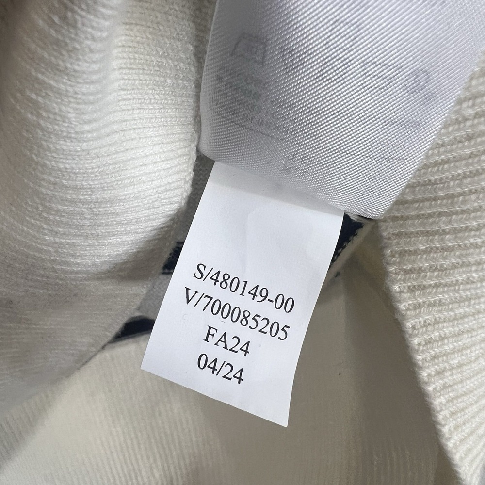 Banana Republic Forever Striped Sweater Womens Size XS White Black Cotton Crew - Picture 8 of 10